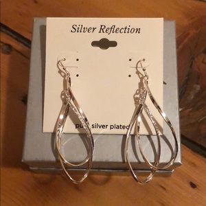 Silver dangle earrings